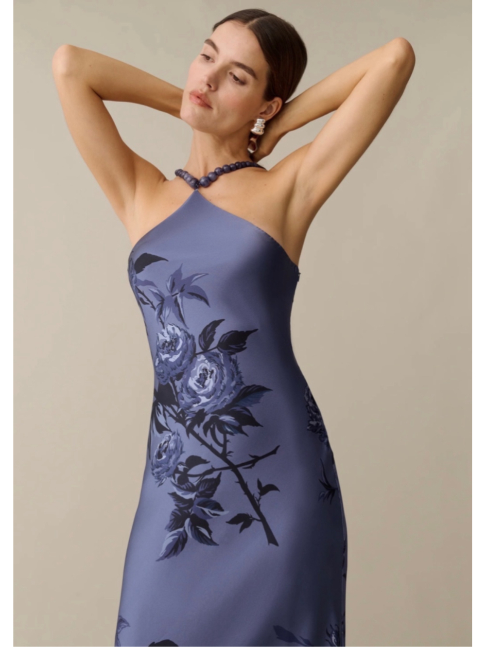 Women's O.p.t Floral Maxi Dress Size 4 Blue and Black - Picture 7 of 11